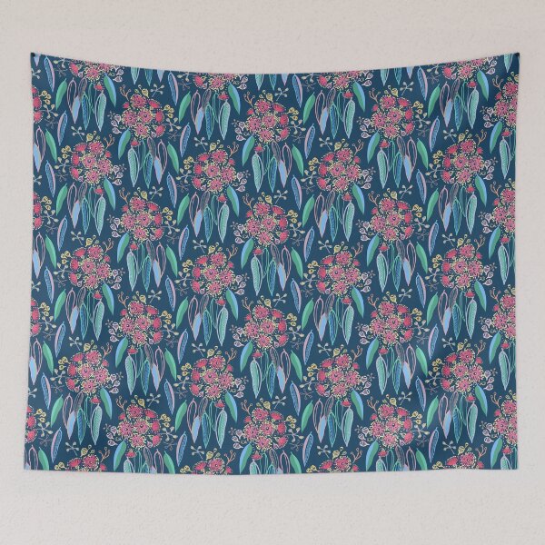 Item preview, Gum Flowers on Blue designed and sold by illaberekdesign.