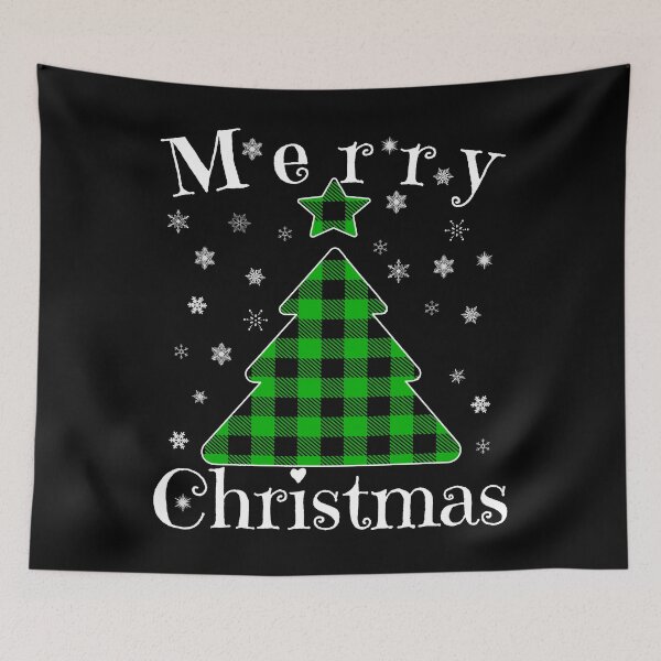 Item preview, Merry Christmas Tree Ornaments- Christmas Tree Holiday Plaid designed and sold by MagicBoutique.