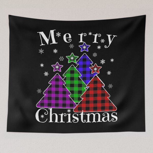 Item preview, Merry Christmas Tree Ornaments - Christmas Tree Holiday Plaid designed and sold by MagicBoutique.