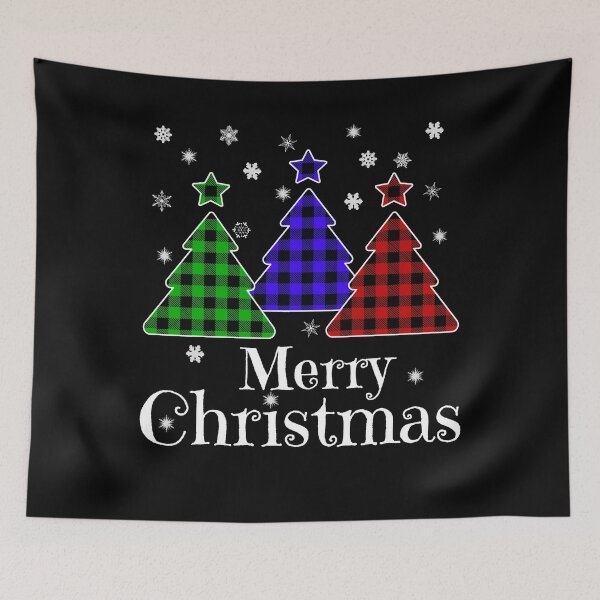 Item preview, Merry Christmas Tree Ornaments - Christmas Tree Holiday Plaid designed and sold by MagicBoutique.