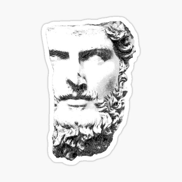 ANCIENT / Head of Lucius Verus Sticker