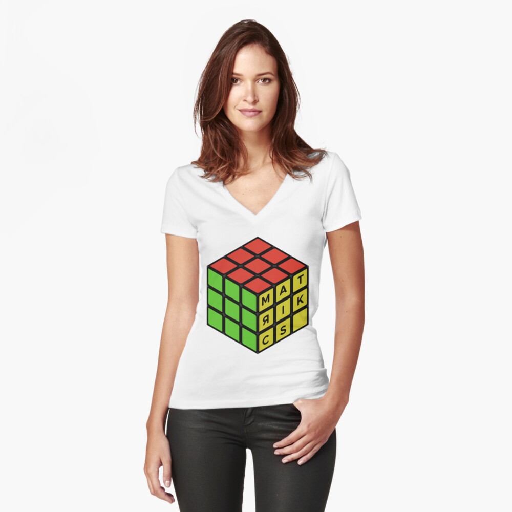 Item preview, Fitted V-Neck T-Shirt designed and sold by krzjoa.