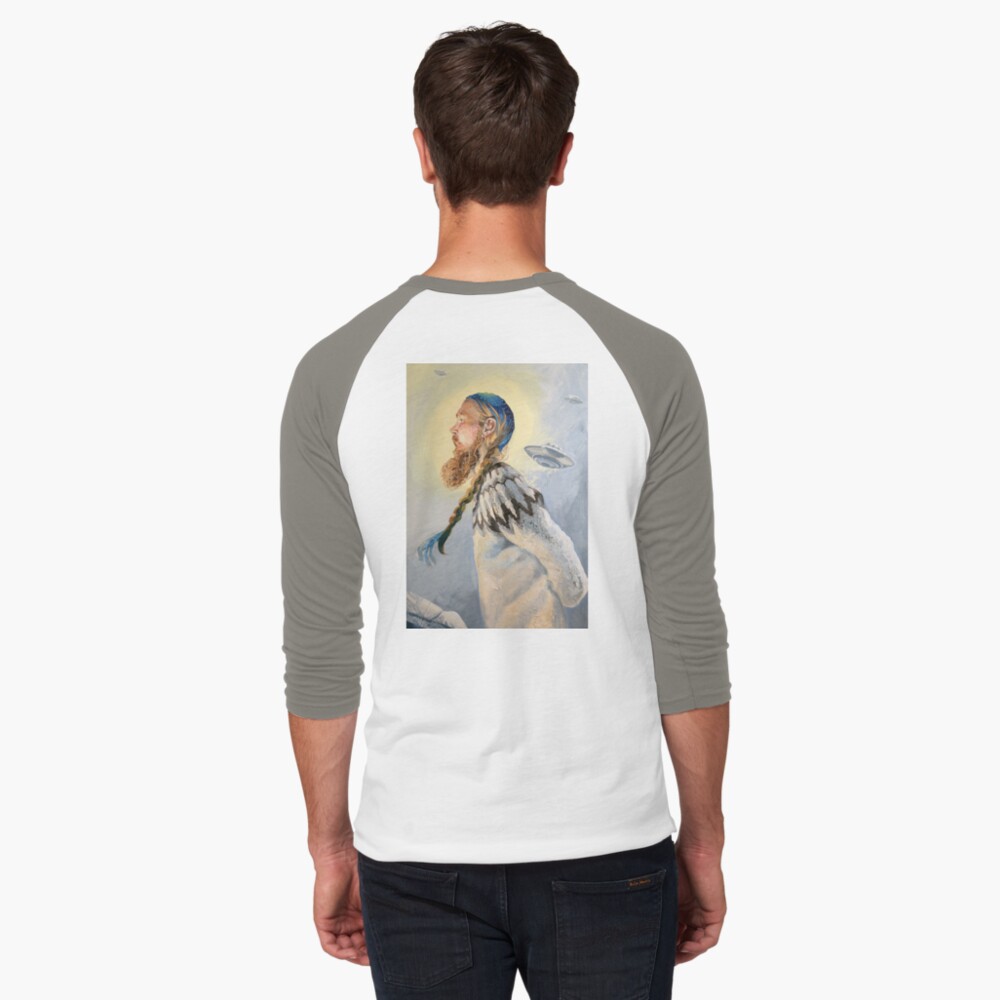 Item preview, Baseball ¾ Sleeve T-Shirt designed and sold by BlueStarseed.