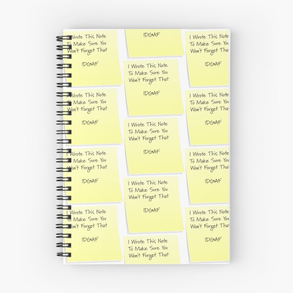 Item preview, IDGAF Sticky Note designed and sold by Tea-V-Popcorn *.