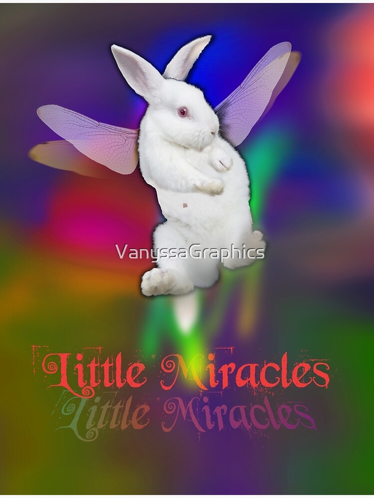 Little Miracles Enchanted Dragonfly Wings White Bunny (by ACCI