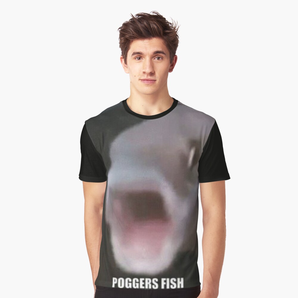 Pog Fish Poggers Fish Graphic T-Shirt.