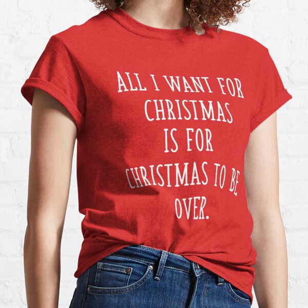 Happy Holidays Tee Gift for Readers Christmas Present for Bookish Mothers All I Want for Christmas Mom Shirt Seasons Greetings