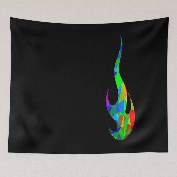 Item preview, Flame of colorful polygons designed and sold by AndreasSteinweg.
