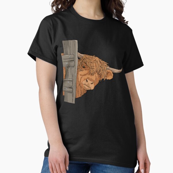 Vista previa del artículo con la obra «Scottish Highland Cow Spirit Animal Highland Cow Regalos», diseñado y vendido por DSWShirts.