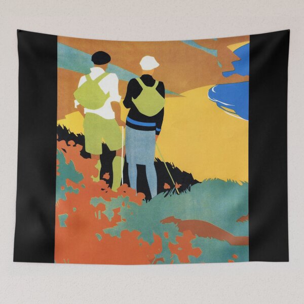 Item preview, Tour du Mont Blanc travel and sport art designed and sold by Glimmersmith.