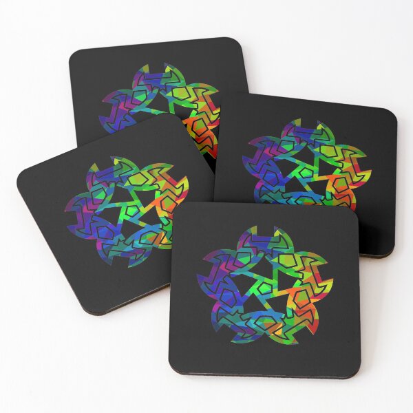Item preview, Celtic ornament made of colorful polygons designed and sold by AndreasSteinweg.
