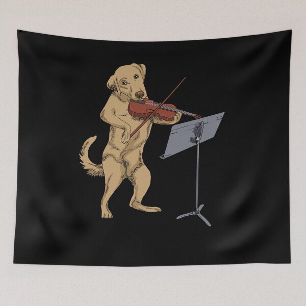 Item preview, Violin Gifts Violin Dog Viola Labrador Violinist Gift designed and sold by DSWShirts.