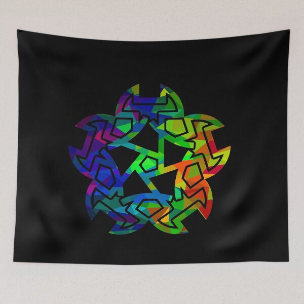 Item preview, Celtic ornament made of colorful polygons designed and sold by AndreasSteinweg.
