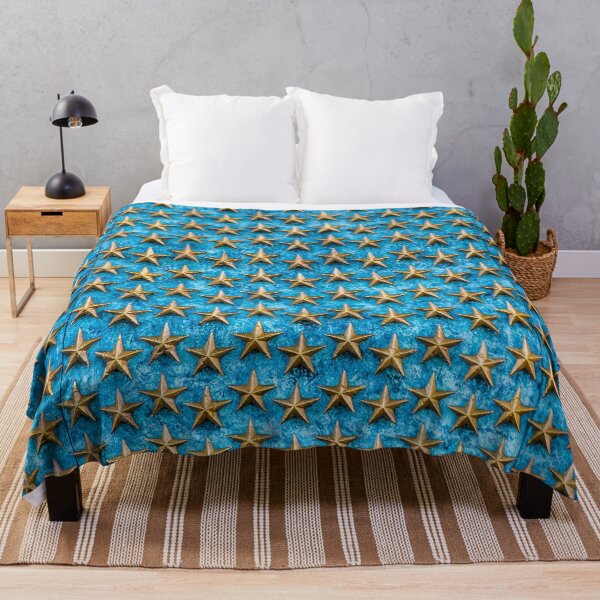 Item preview, Field of Golden Stars on Blue designed and sold by srgreen.