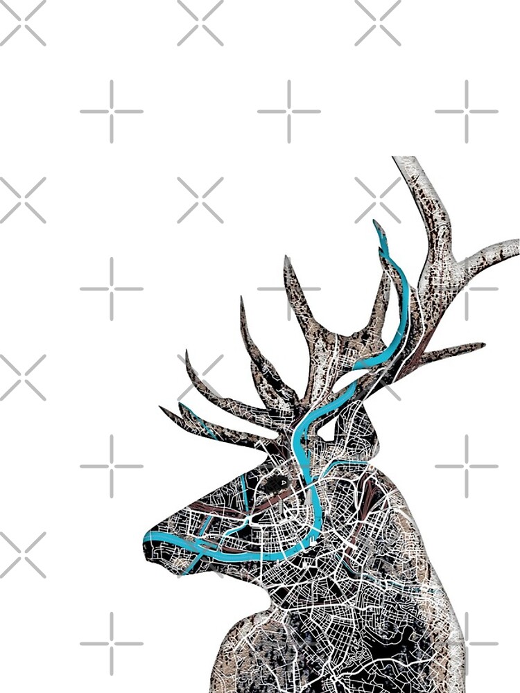 HIRSCH—BaselCitymap Artwork von procreaction