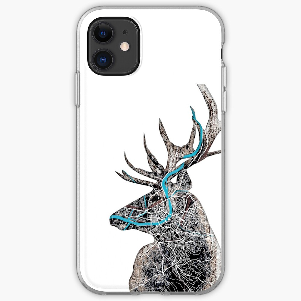 HIRSCH—BaselCitymap Artwork iPhone-Hülle & Cover