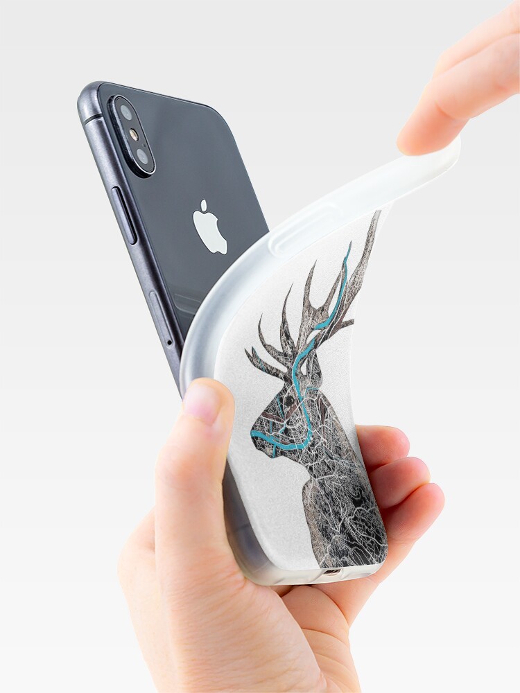 Alternative Ansicht von HIRSCH—BaselCitymap Artwork iPhone-Hülle & Cover