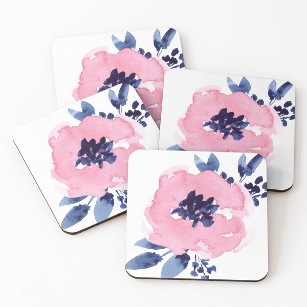 Artikelvorschau, Rosa Blumenaquarell entworfen und verkauft von oppositedge.
