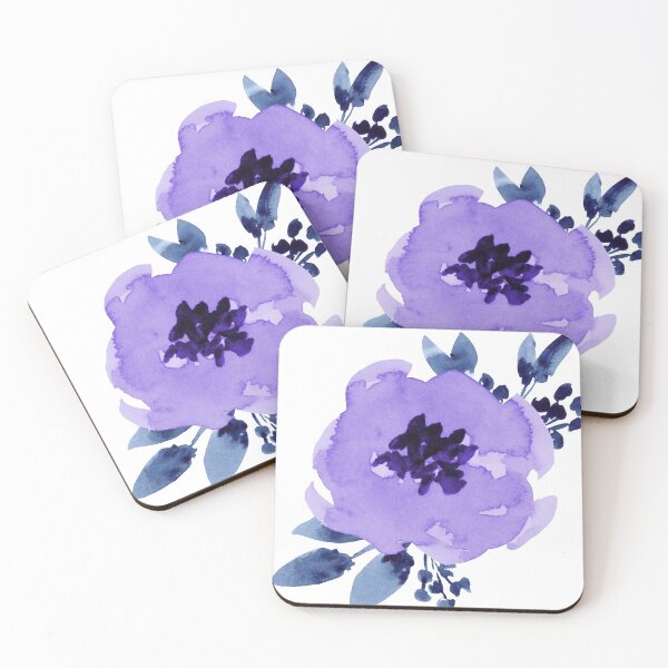 Item preview, Purple Floral Watercolor designed and sold by Beatitudes Design.