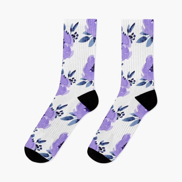 Item preview, Purple Floral Watercolor designed and sold by Beatitudes Design.