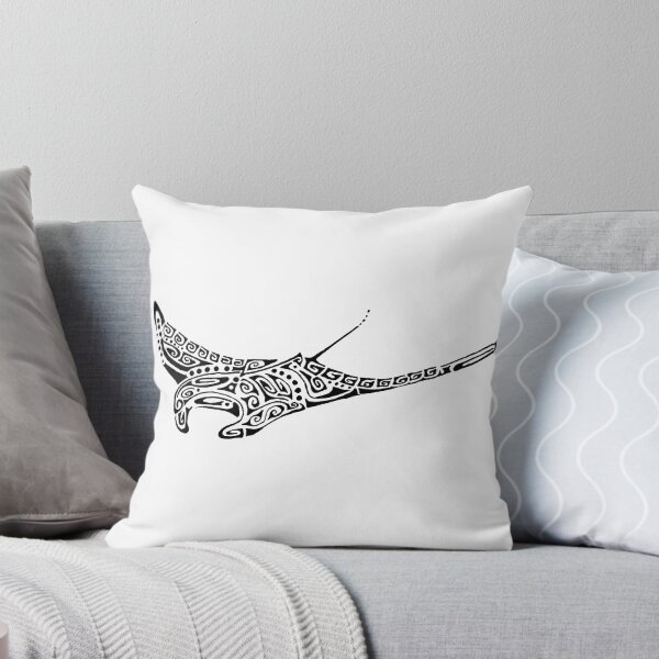 Item preview, Tattoo style black manta ray designed and sold by Zamen.