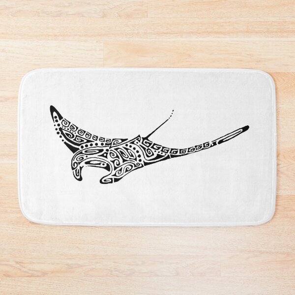 Item preview, Tattoo style black manta ray designed and sold by Zamen.