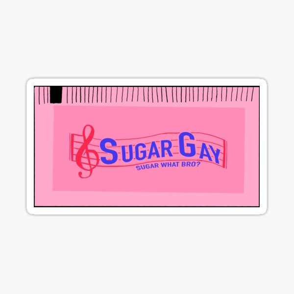 Sugar Gay Sugar Packet Sticker