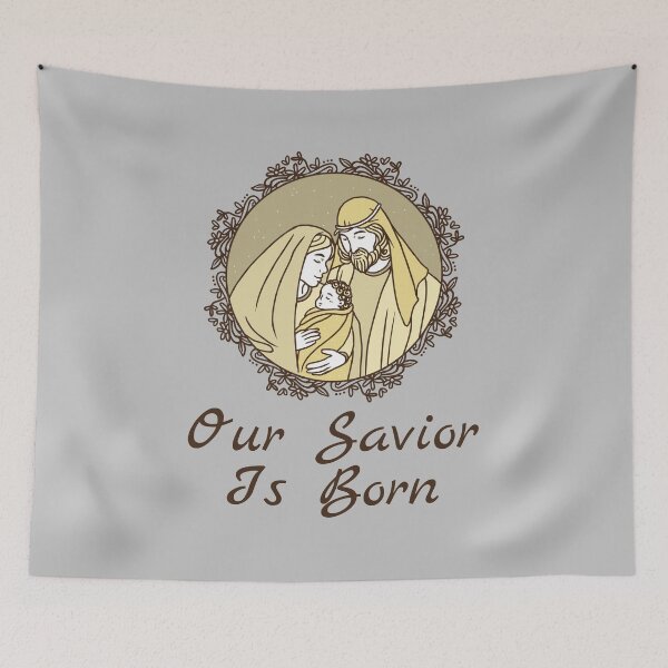 Item preview, Our Savior Is Born Christ In Christmas Funny Jesus Christian Gift designed and sold by MagicBoutique.