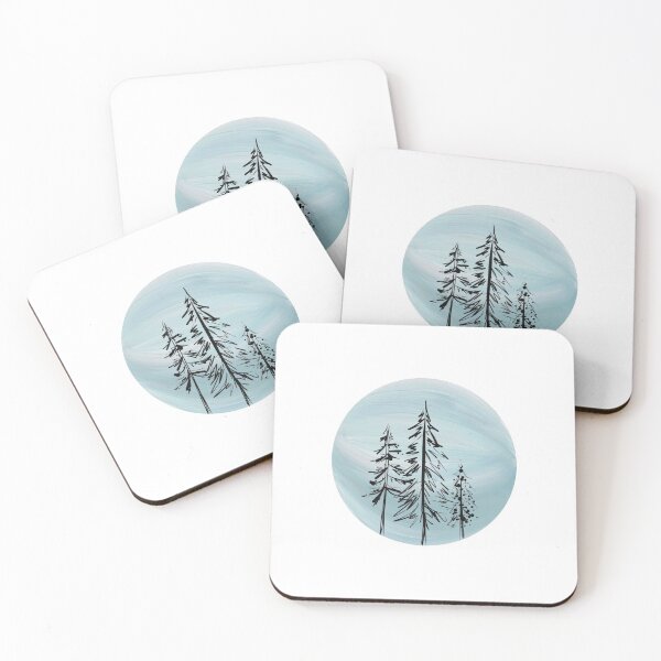 Item preview, simple pine trees designed and sold by annamadewithsol.