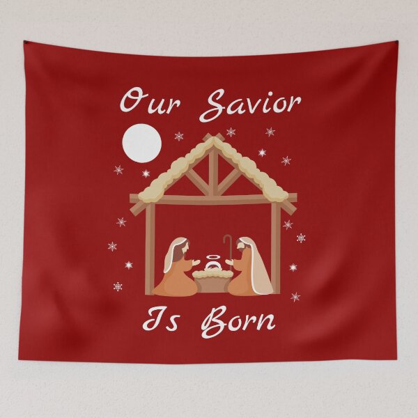 Item preview, Our Sevior Is Born Christ Christmas Funny Jesus Christian Gift designed and sold by MagicBoutique.