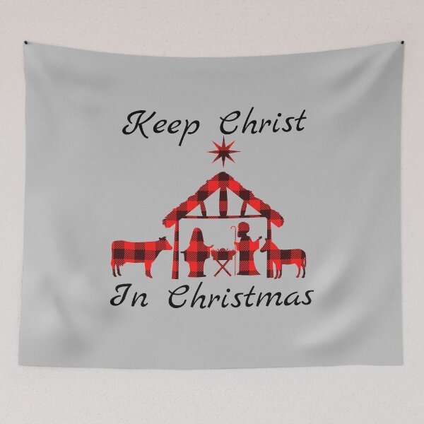 Item preview,  Keep Christ In Christmas Funny Jesus Christian Gift Red Bufalo Plaid designed and sold by MagicBoutique.