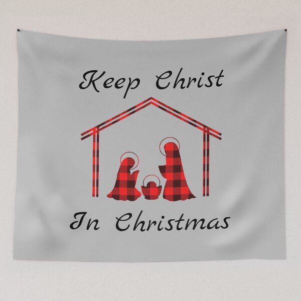 Item preview,  Keep Christ In Christmas Funny Jesus Christian Gift Red Bufalo Plaid designed and sold by MagicBoutique.
