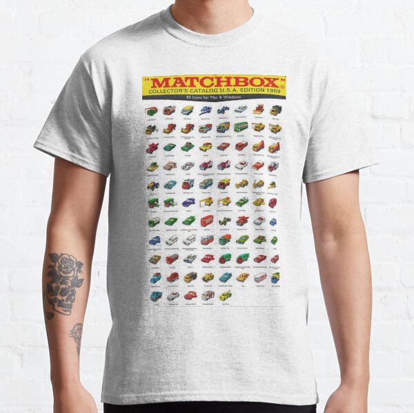 1969 Vintage Matchbox Collector's Catalog Toy Car Poster Classic T-Shirt