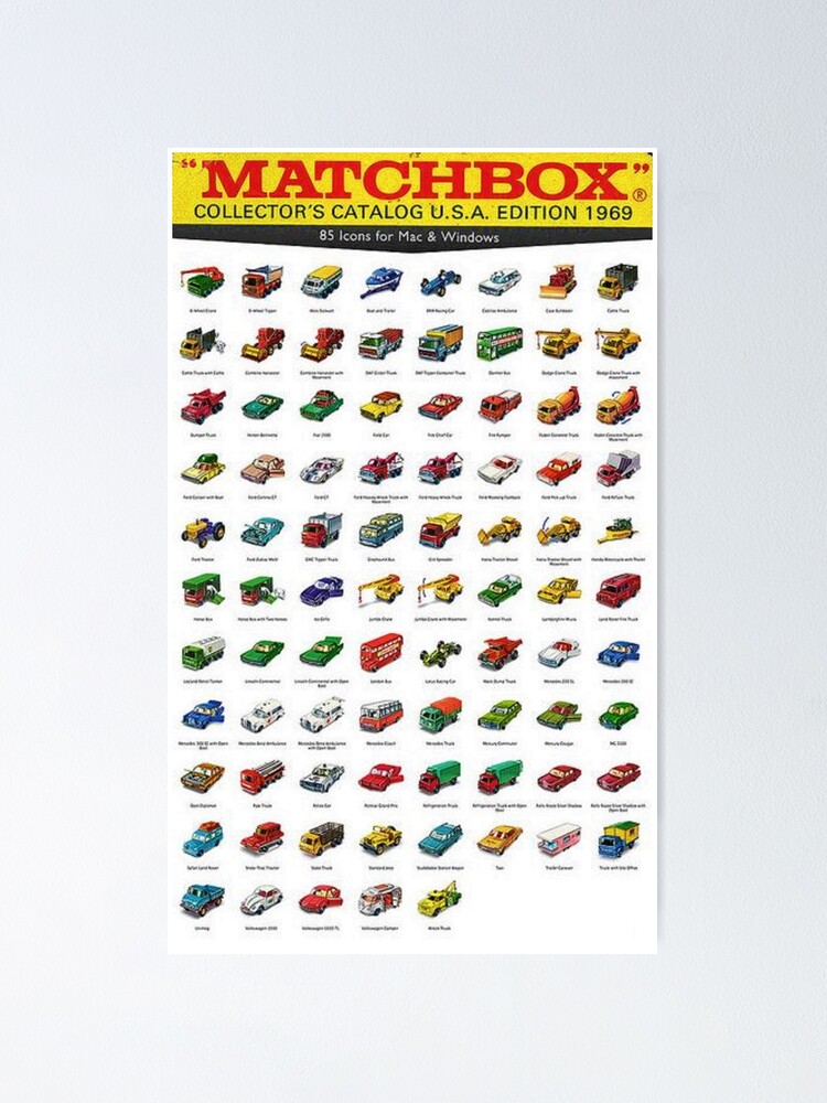 Matchbox Series 1-75 A2 Size Very Large Poster Shop Sign Advert from 1969 