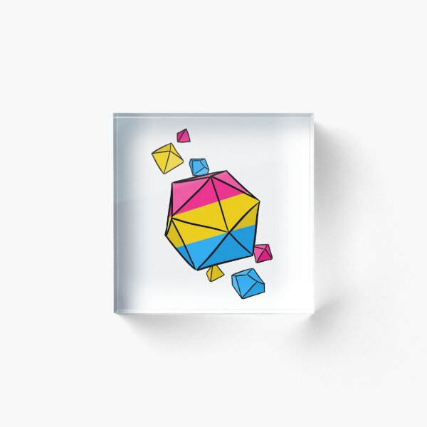 Item preview, Pan Pride Flag Dice Set designed and sold by Blizardstar.