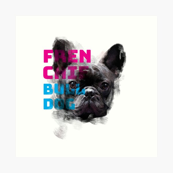 Ink Bulldog Art Print