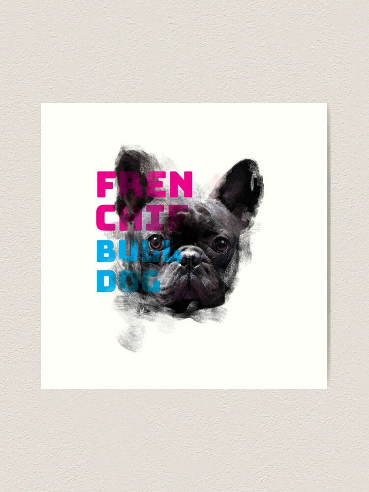 Alternate view of Ink Bulldog Art Print