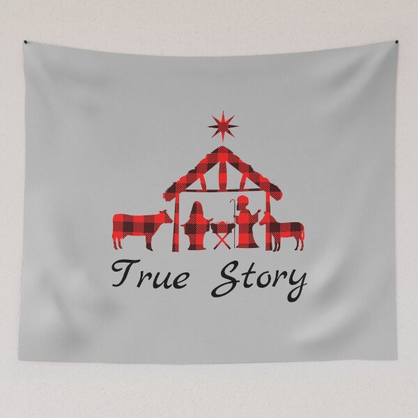 Item preview, True Story Christ In Christmas Funny Jesus Christian Gift Red Bufalo Plaid designed and sold by MagicBoutique.