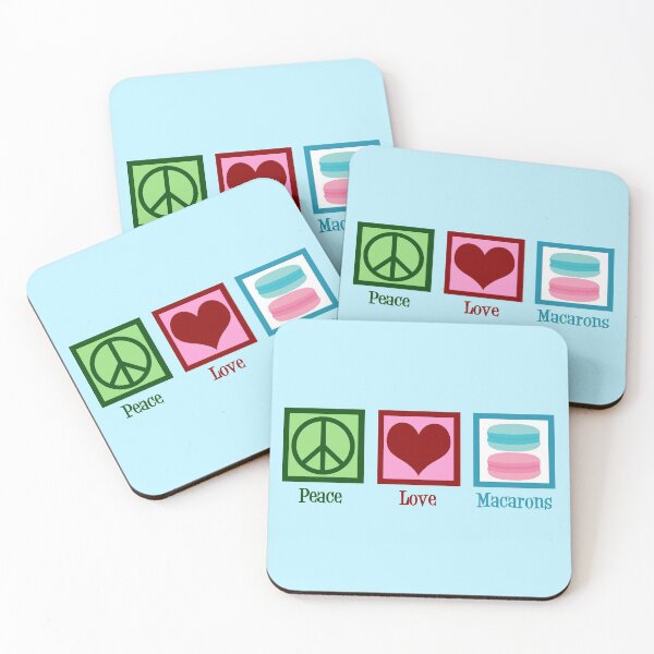 Item preview, Peace Love Macarons designed and sold by Epic Love Designs.