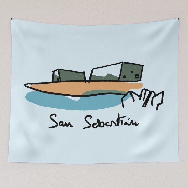 Item preview, San Sebastian - Donostia | Kursaal drawing designed and sold by Covo Studio.