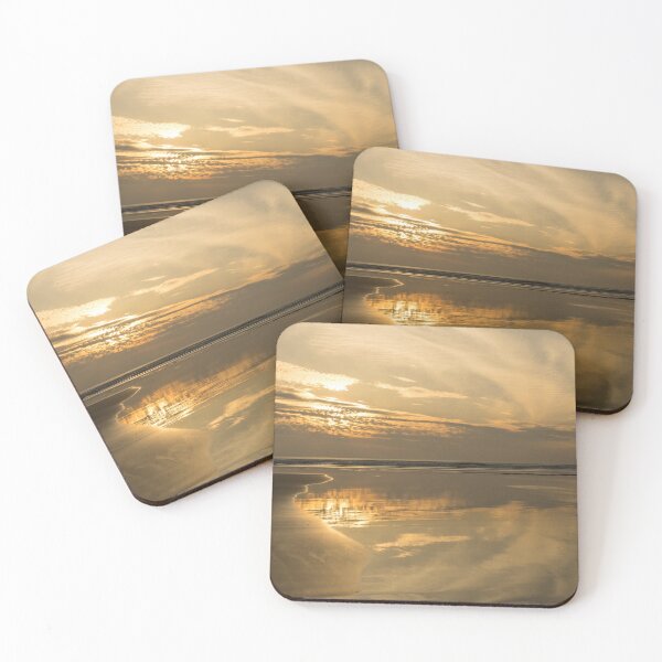 Item preview, Sunset beach reflections at Westward Ho designed and sold by twymanphoto.