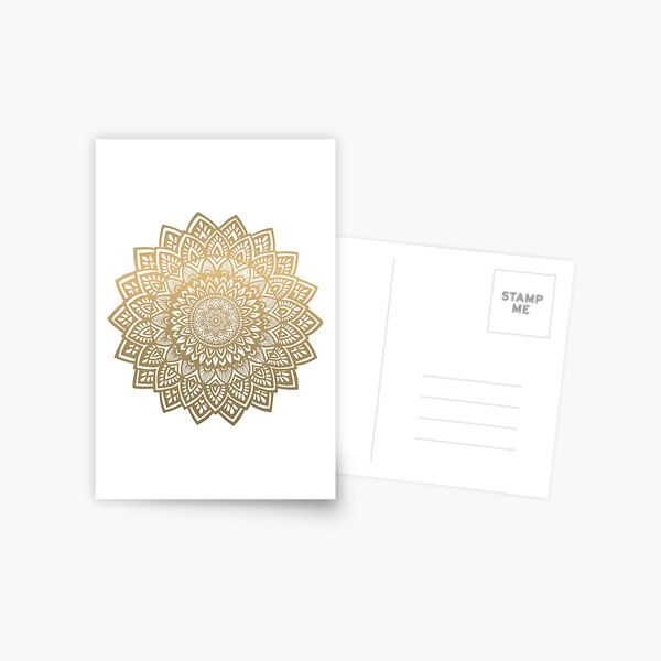 Mandala gold Postcard