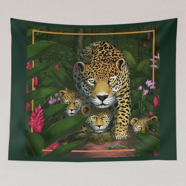 Item preview, The jaguar in his paradise designed and sold by RebecaZum.