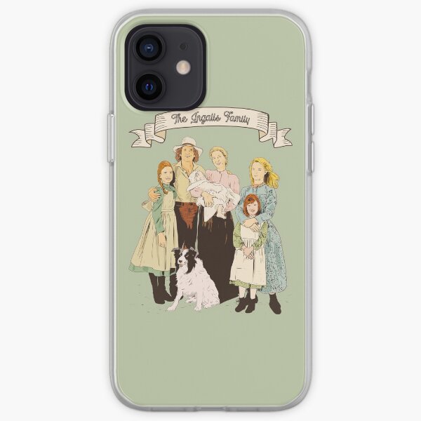 Colorful The Ingalls family in the Little house on the prairie iPhone Soft Case