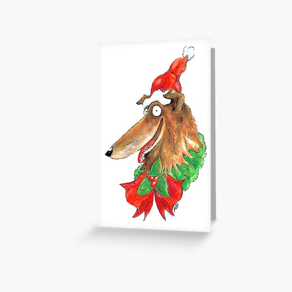 Christmas Collie! Greeting Card