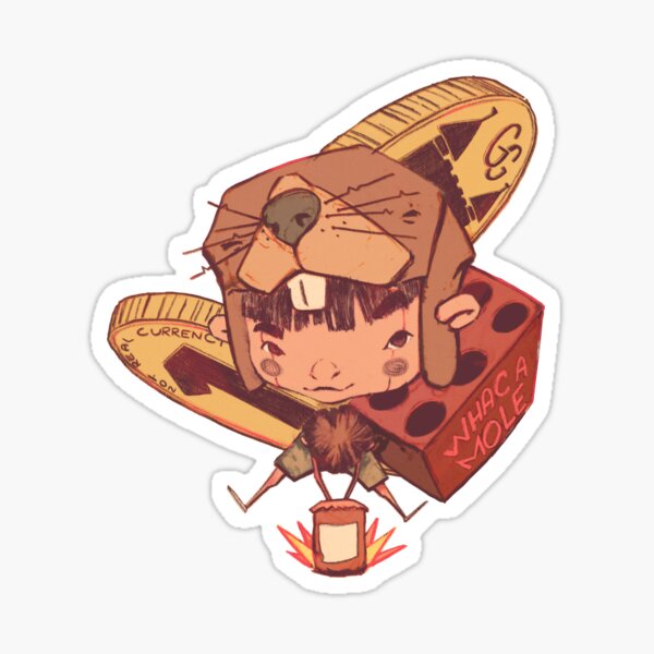 Wack-a-mole Sticker