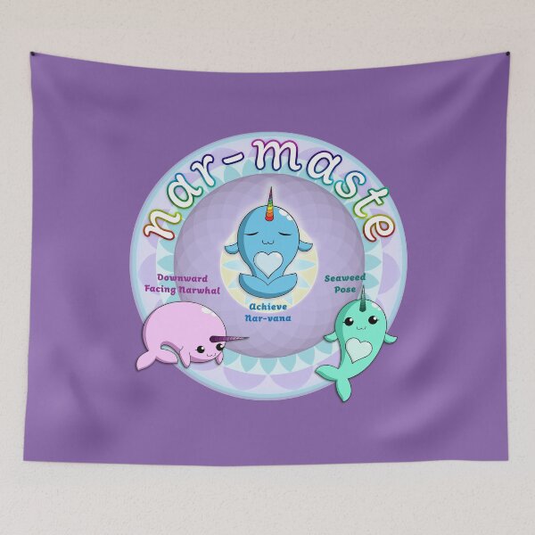 Item preview, Narwhals Doing Yoga designed and sold by ferinefire.
