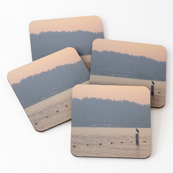 Item preview, Blue Heron on Lake Sammamish Sunrise designed and sold by Azmelio.