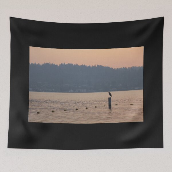 Item preview, Blue Heron on Lake Sammamish Sunrise designed and sold by Azmelio.
