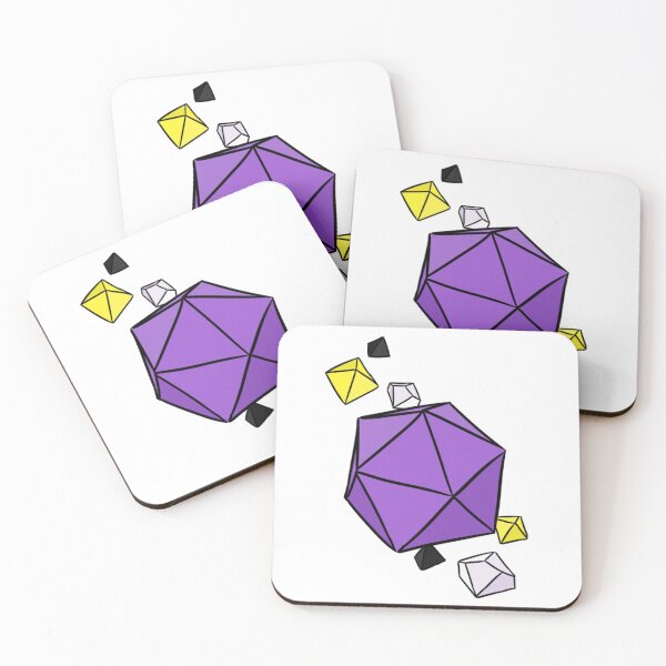 Item preview, Nonbinary Pride Colors Dice Set designed and sold by Blizardstar.